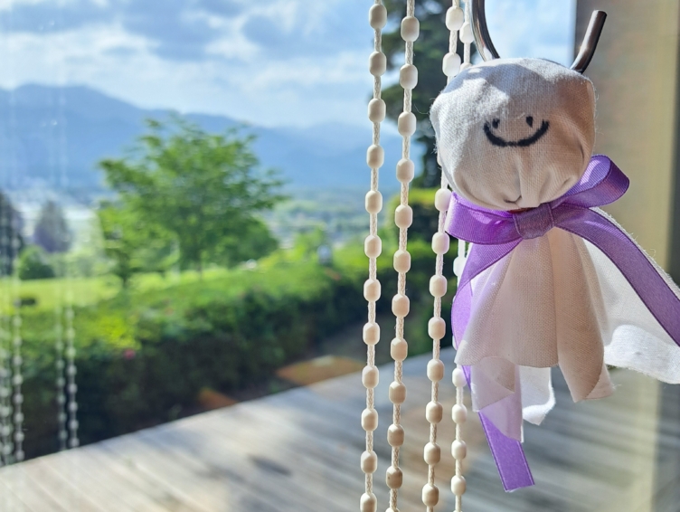 『てるてる坊主サシェを作ろう』開催 北アルプス展望美術館（池田町立美術館）