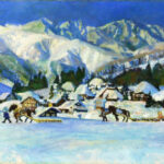 奥田郁太郎 「白馬山麓雪景」 奥田郁太郎 「白馬山麓雪景」